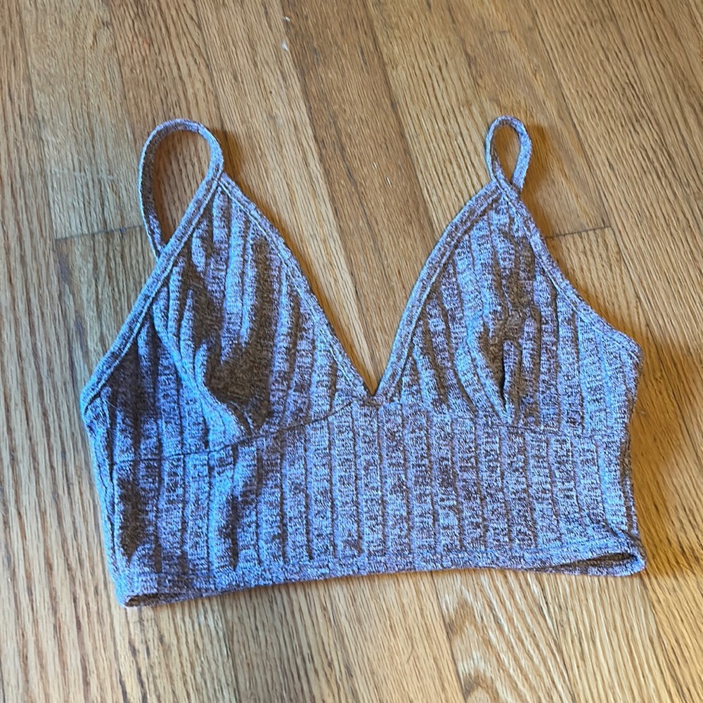 Brown Crop Top